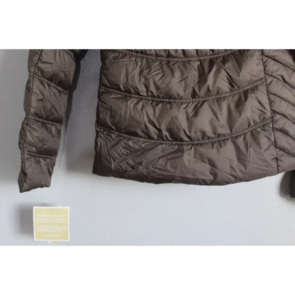 NWT MICHAEL Michael Kors Brown Puffer Jacket - Picture 2 of 9